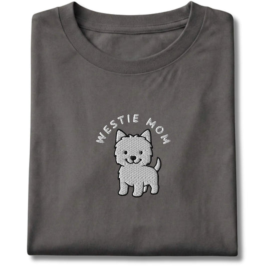 Embroidered Westie Mom Tee