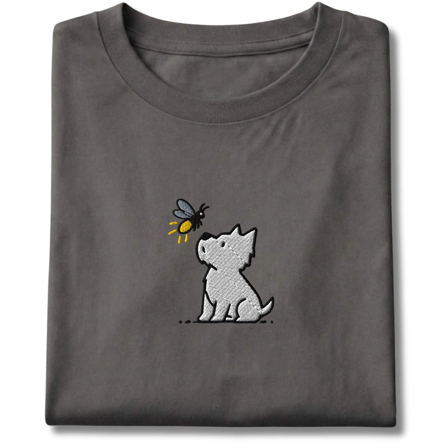 Embroidered Westie and Firefly Tee