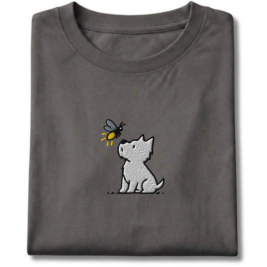 Embroidered Westie and Firefly Tee