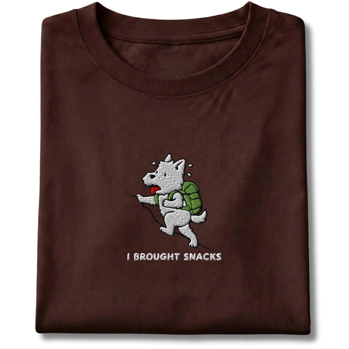 Embroidered Westie I Brought Snacks Tee