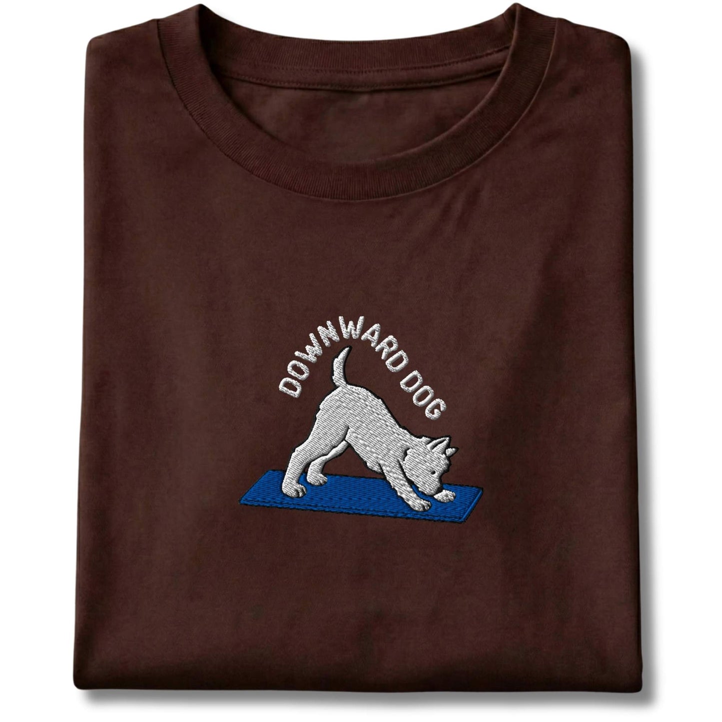 Embroidered Westie Downward Dog Tee
