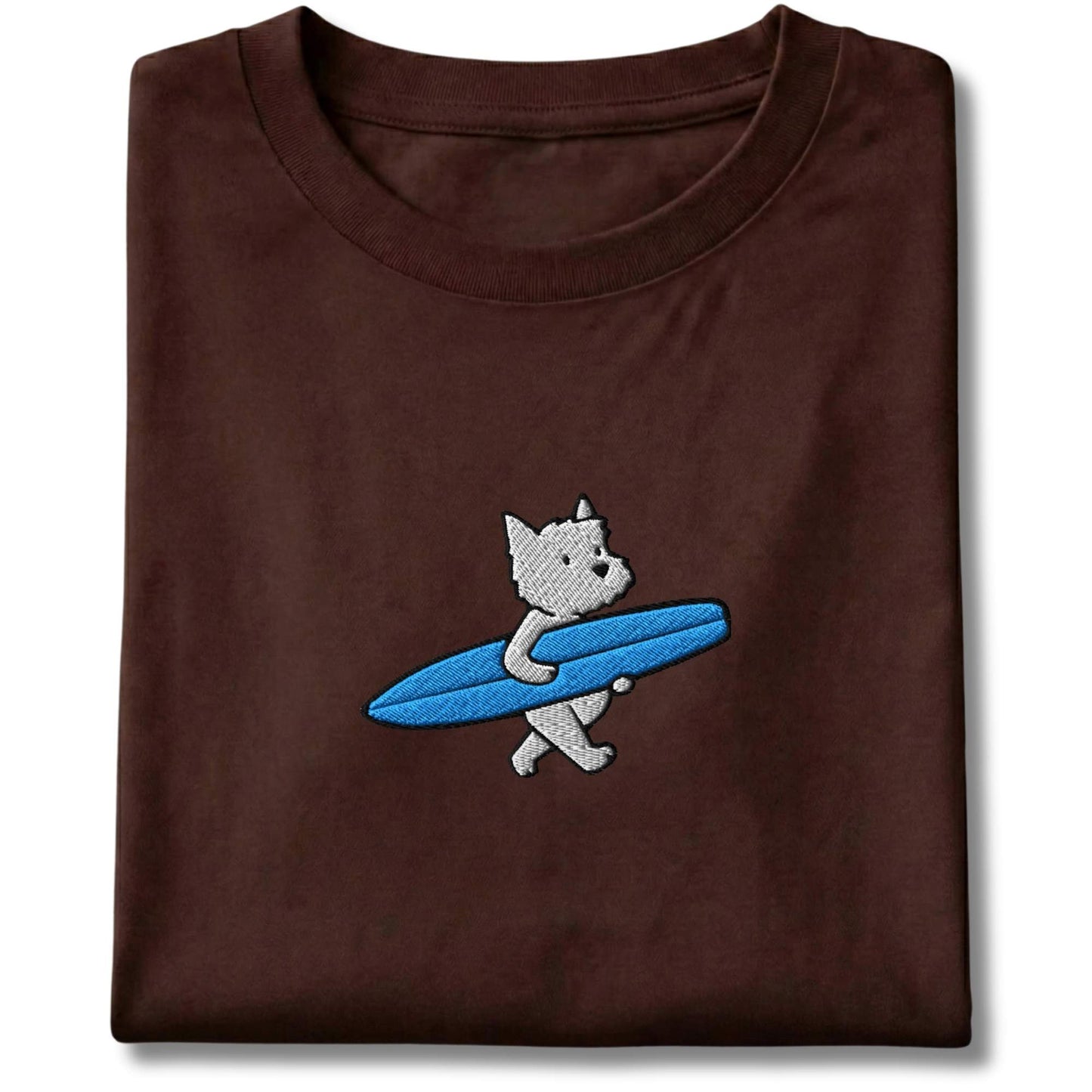 Embroidered Westie Surfer Tee