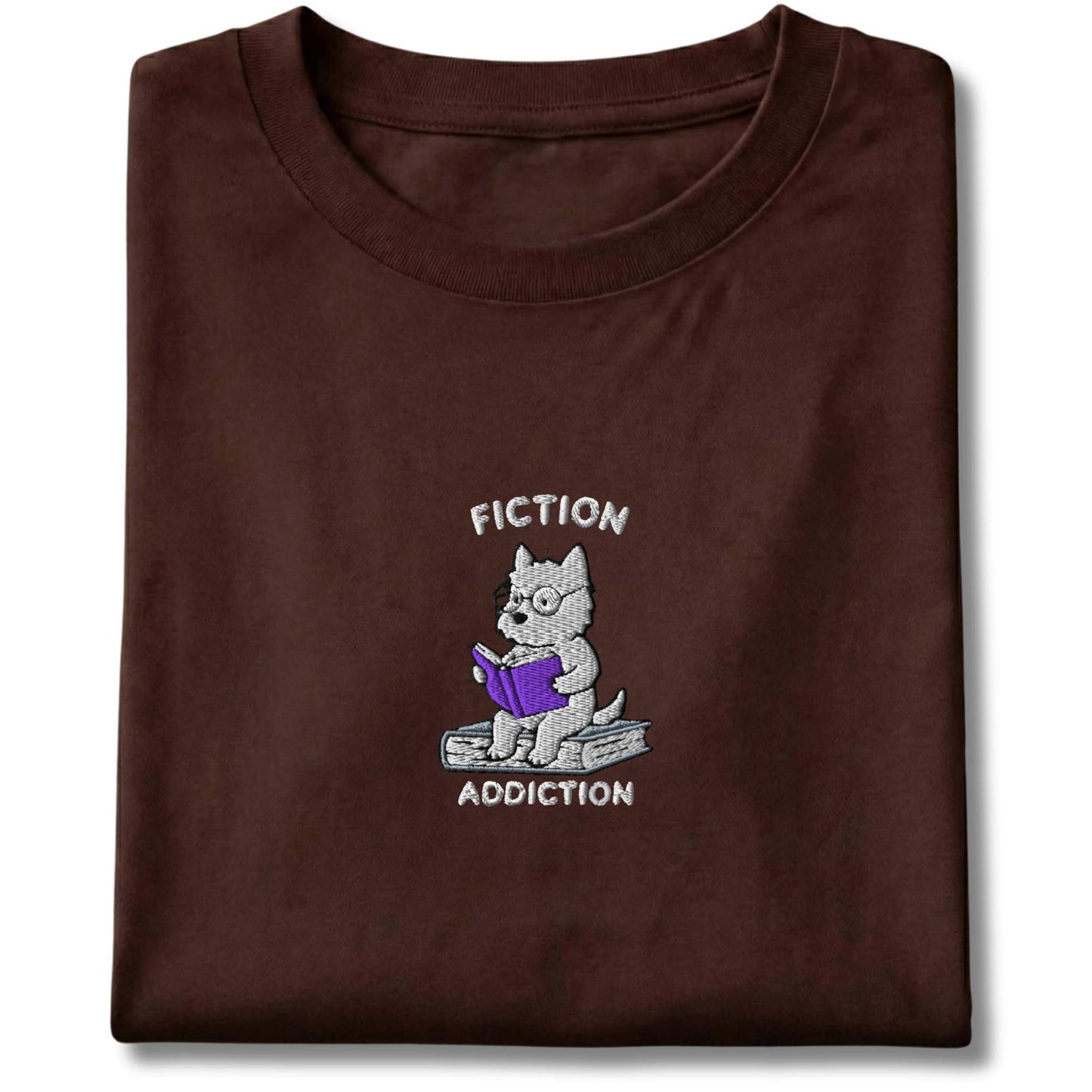 Embroidered Westie Fiction Addiction Tee