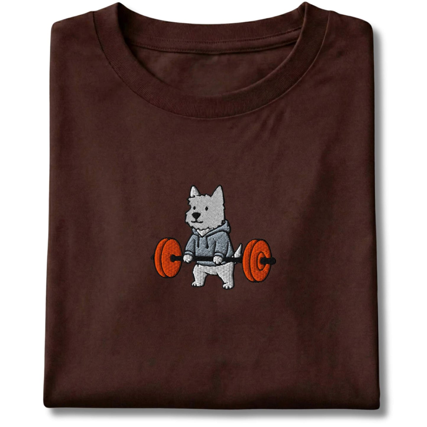 Embroidered Westie Deadlift Tee
