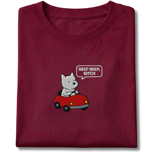 Embroidered Westie Road Rage Tee