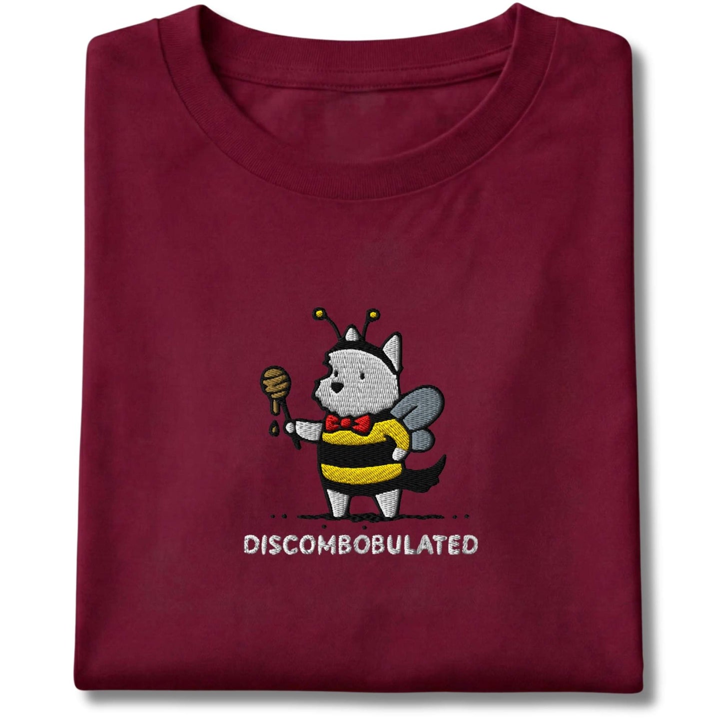 Embroidered Westie Discombobulated Tee