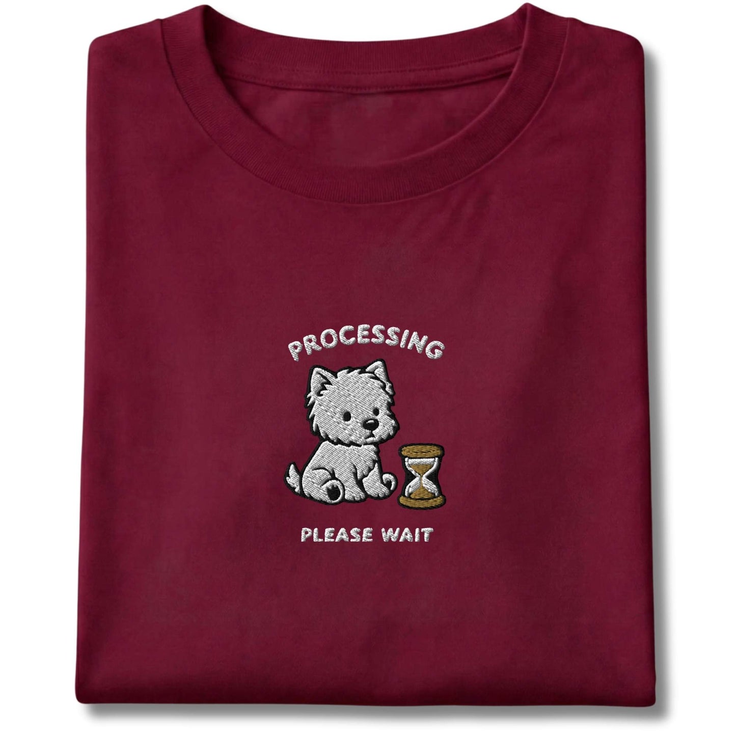 Embroidered Westie Processing Tee