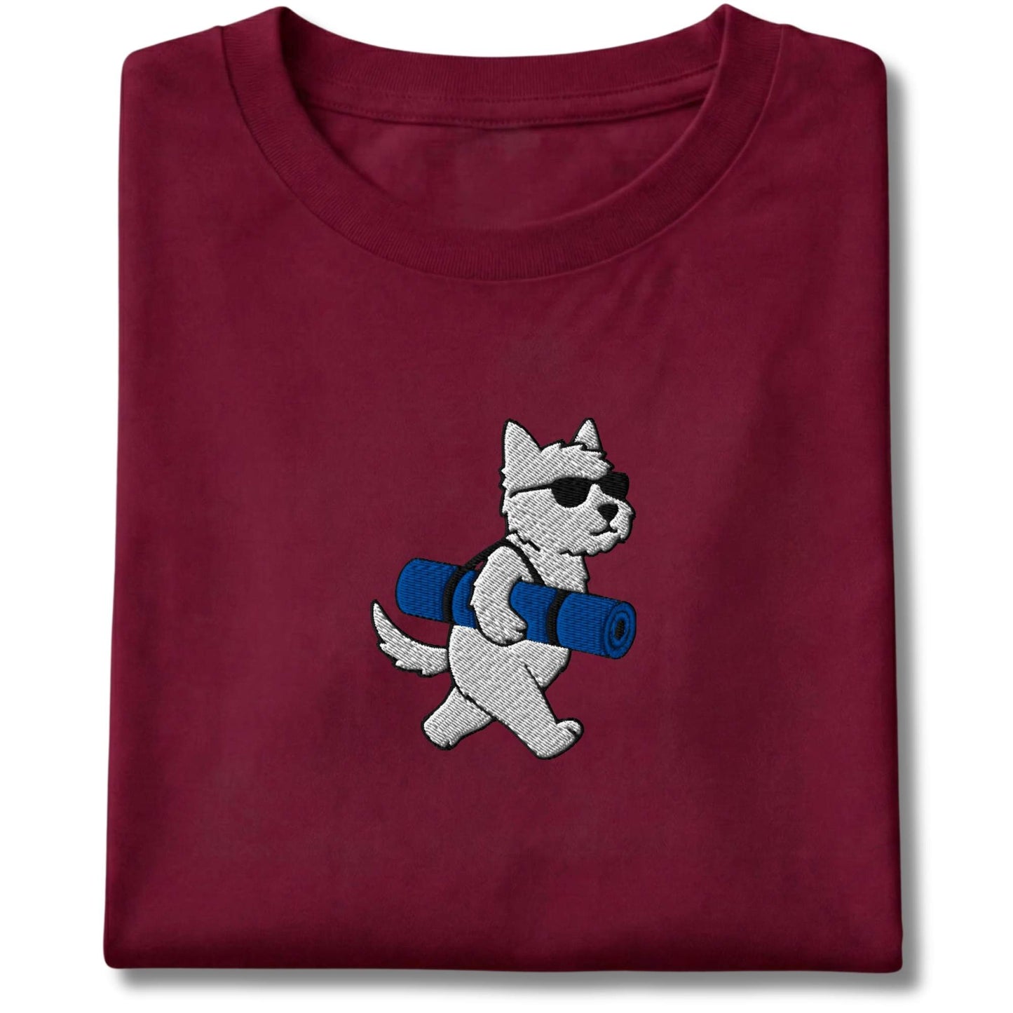 Embroidered Westie Yoga Tee