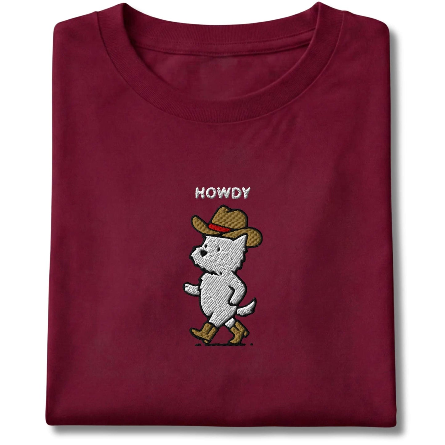 Embroidered Westie Overstimulated Tee