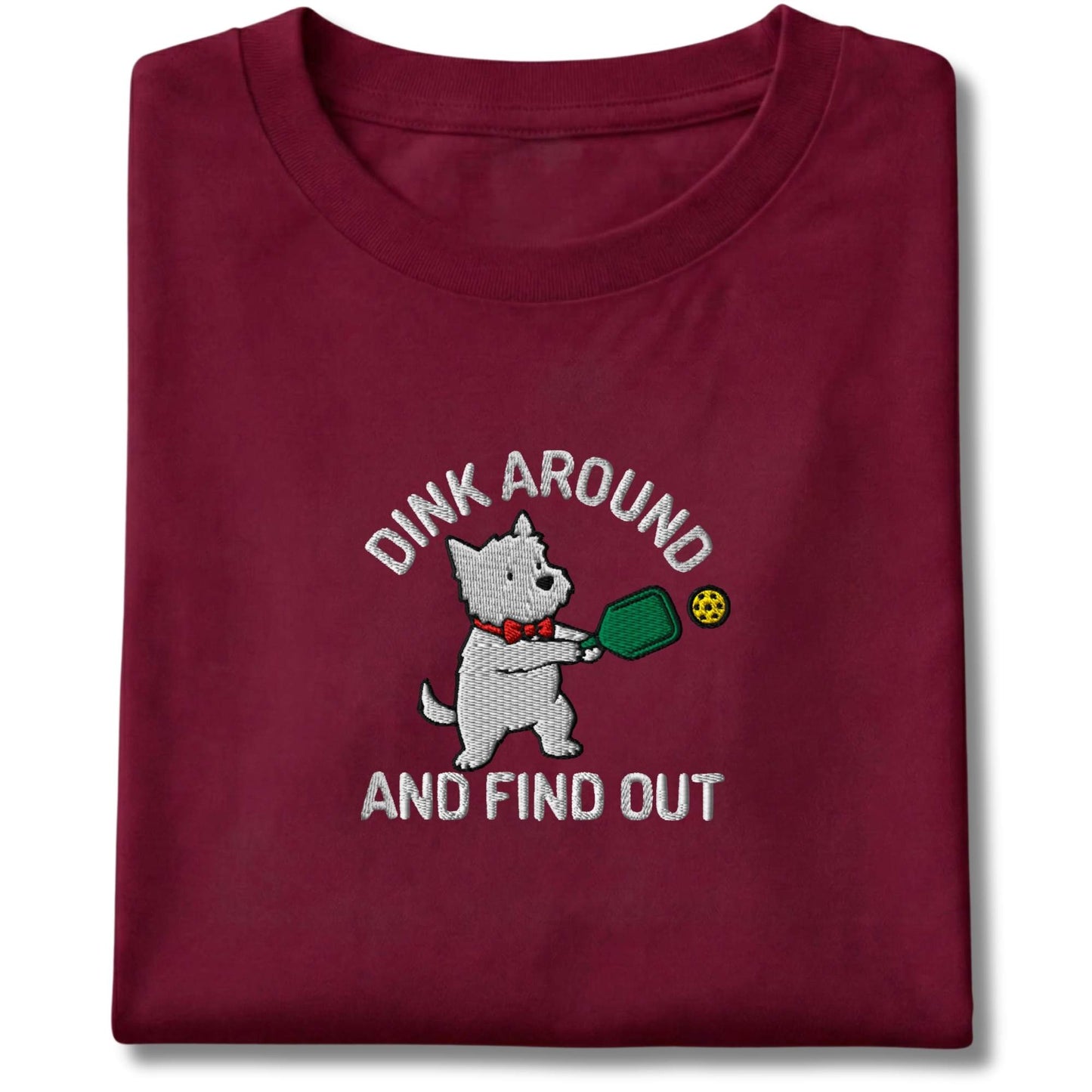 Embroidered Westie Dink Around Tee