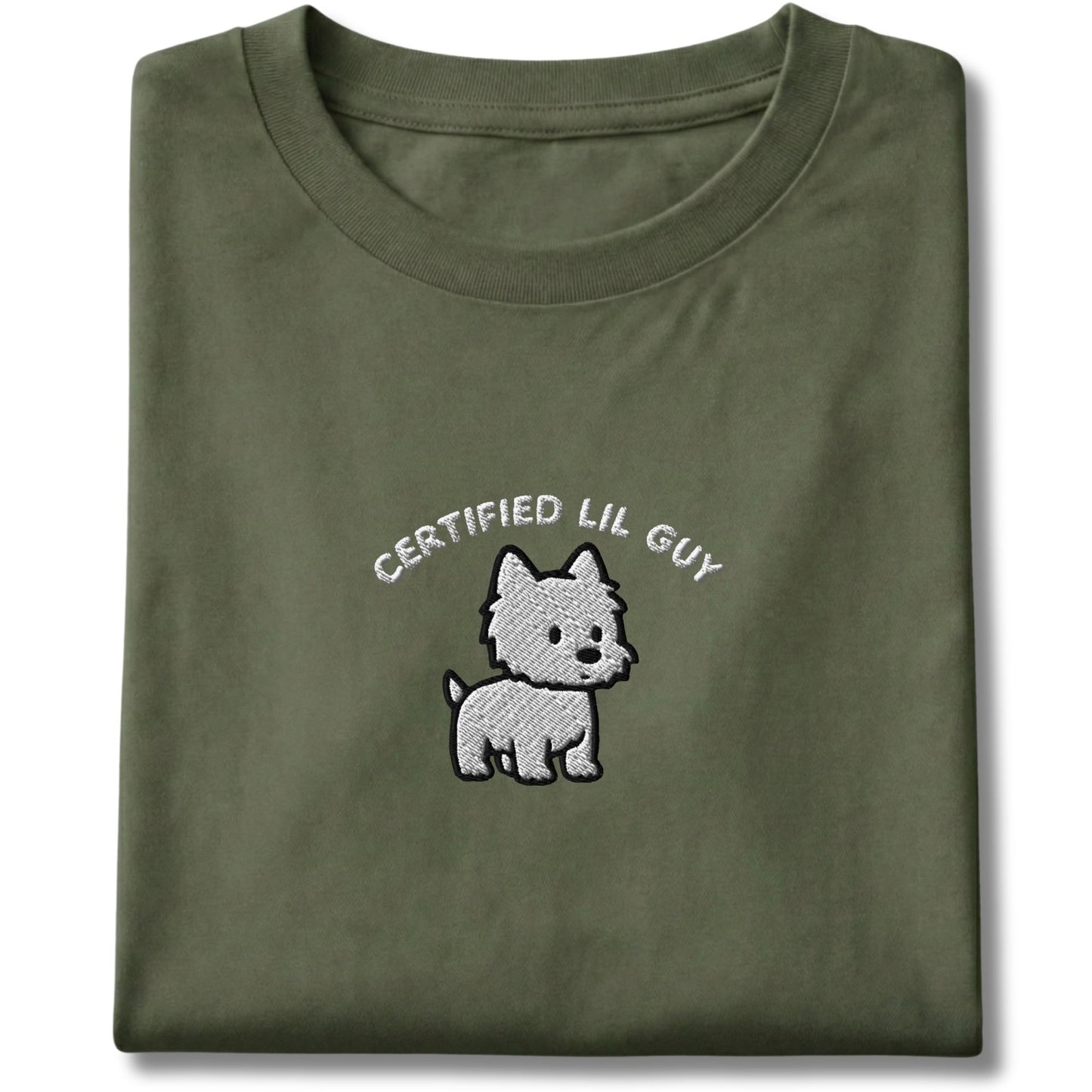 Embroidered Westie Certified Lil Guy Tee