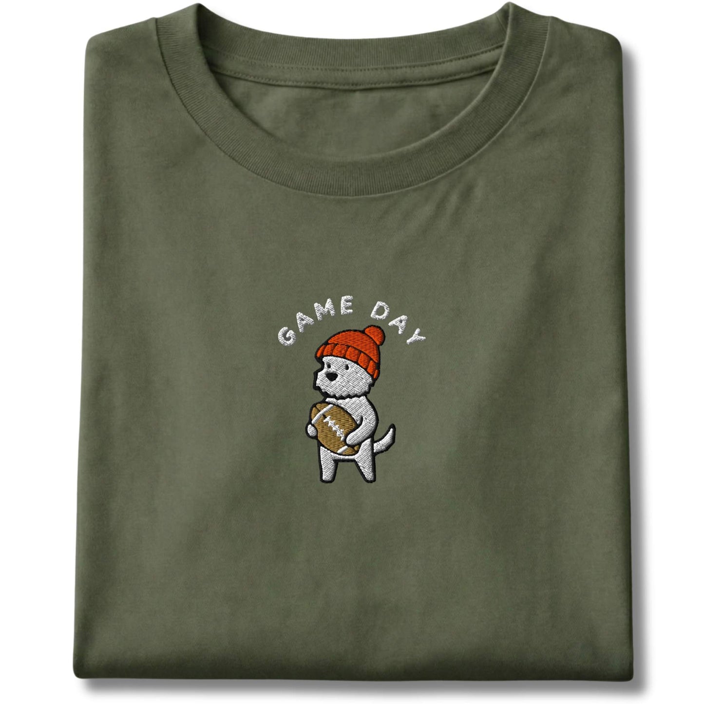 Embroidered Westie Game Day Tee