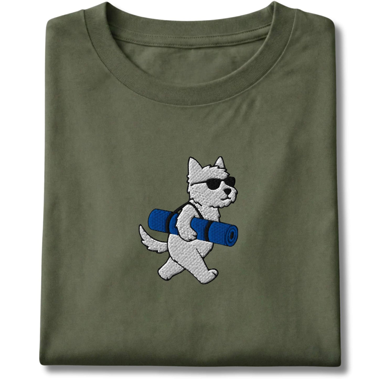 Embroidered Westie Yoga Tee