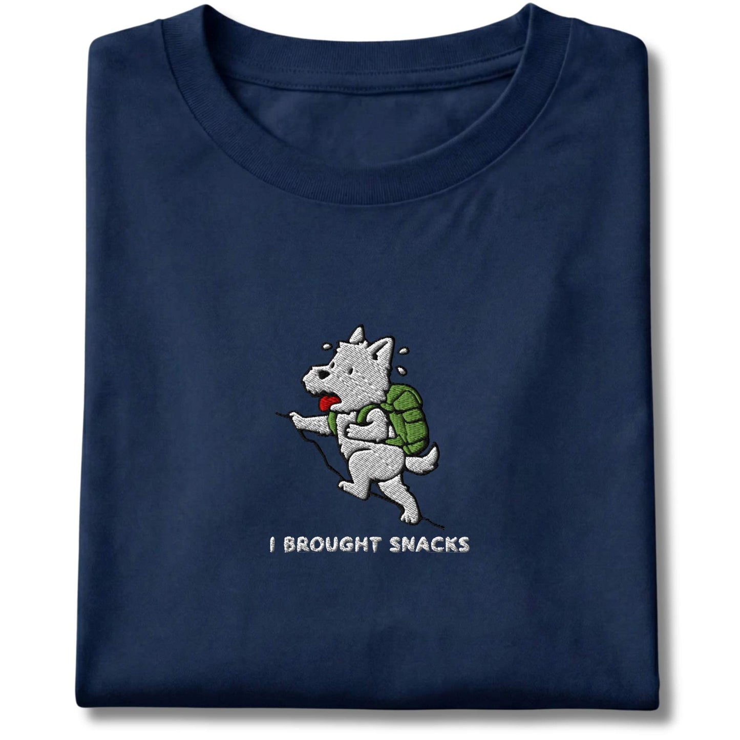 Embroidered Westie I Brought Snacks Tee