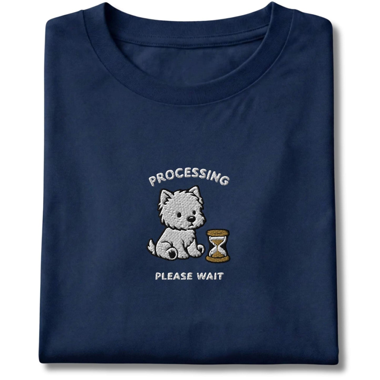 Embroidered Westie Processing Tee