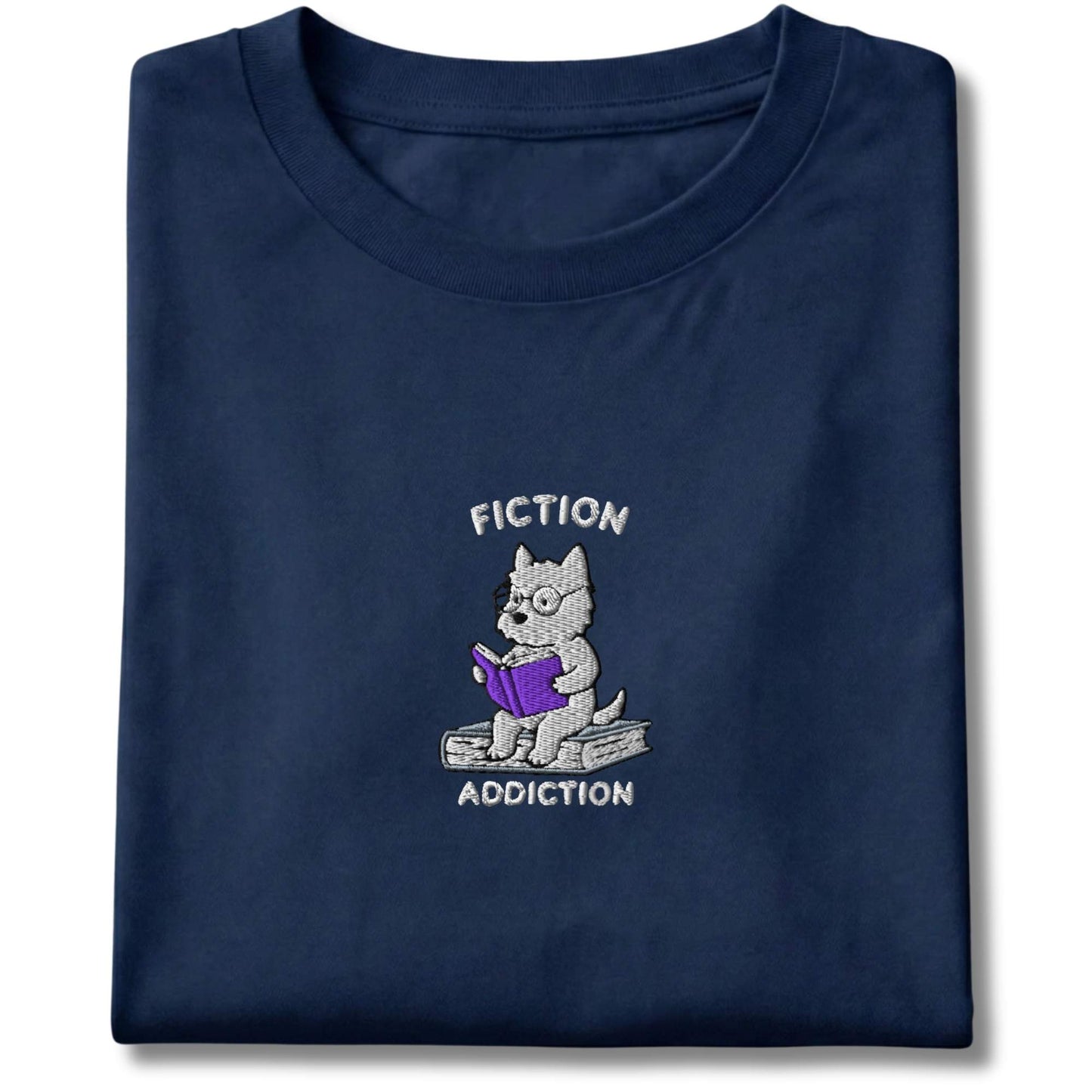 Embroidered Westie Fiction Addiction Tee