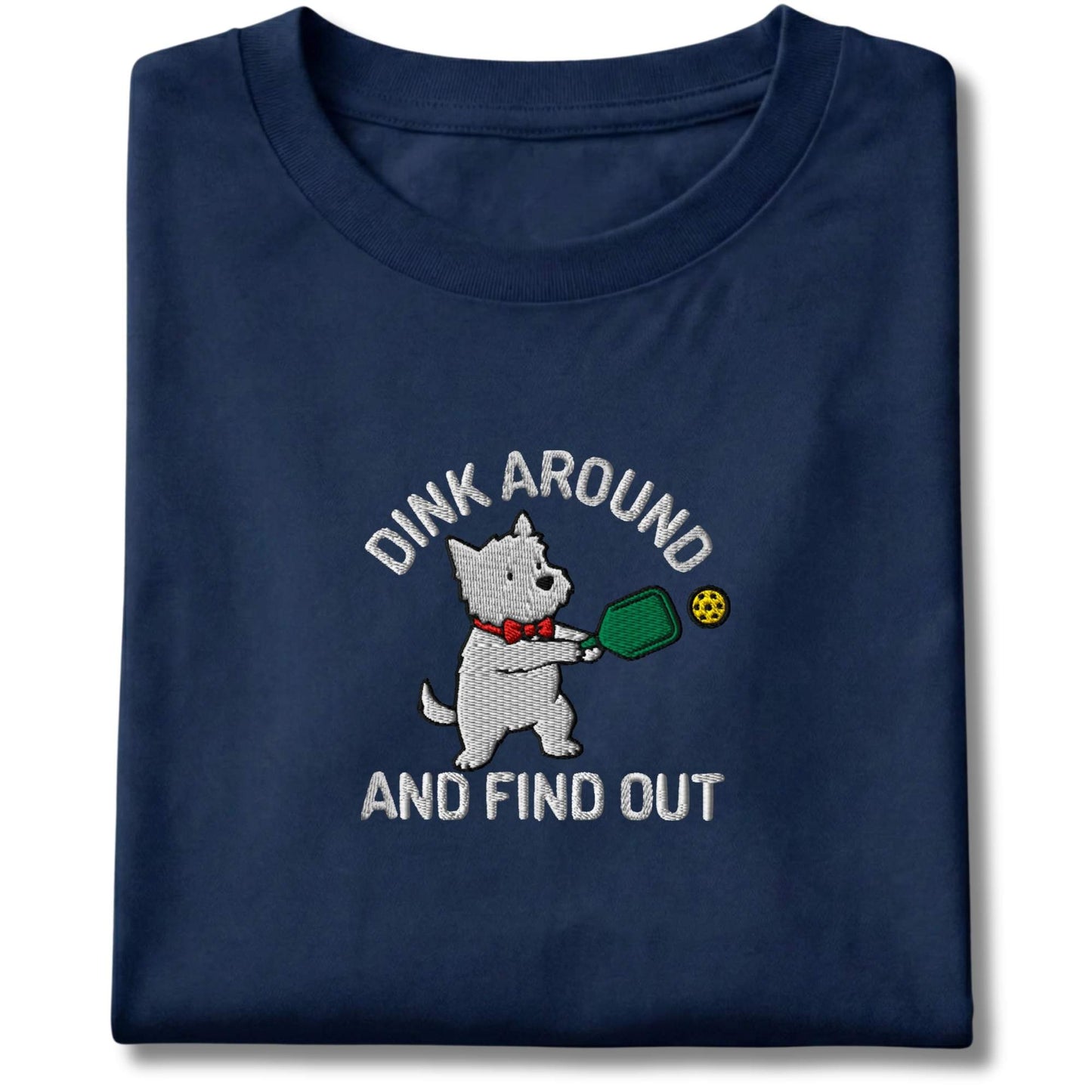 Embroidered Westie Dink Around Tee