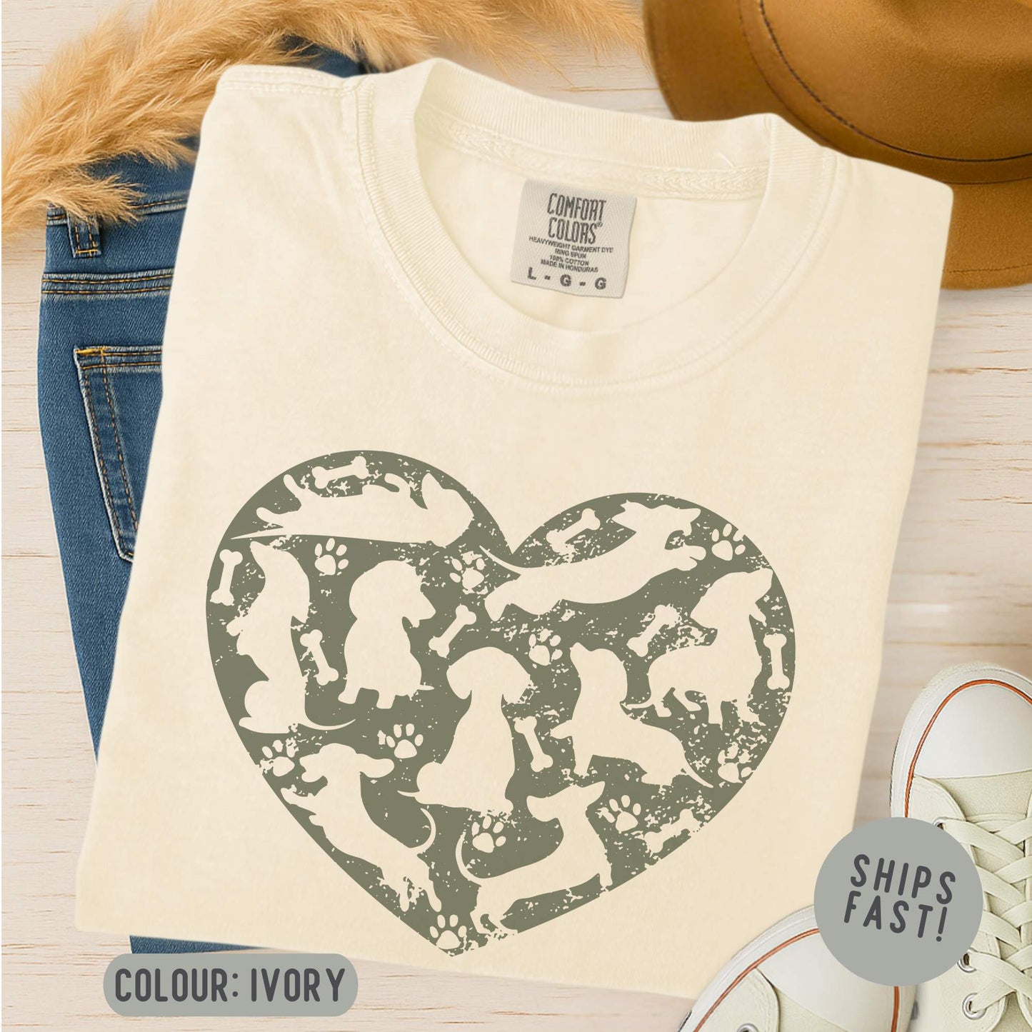 Dachshund Heart T-Shirt