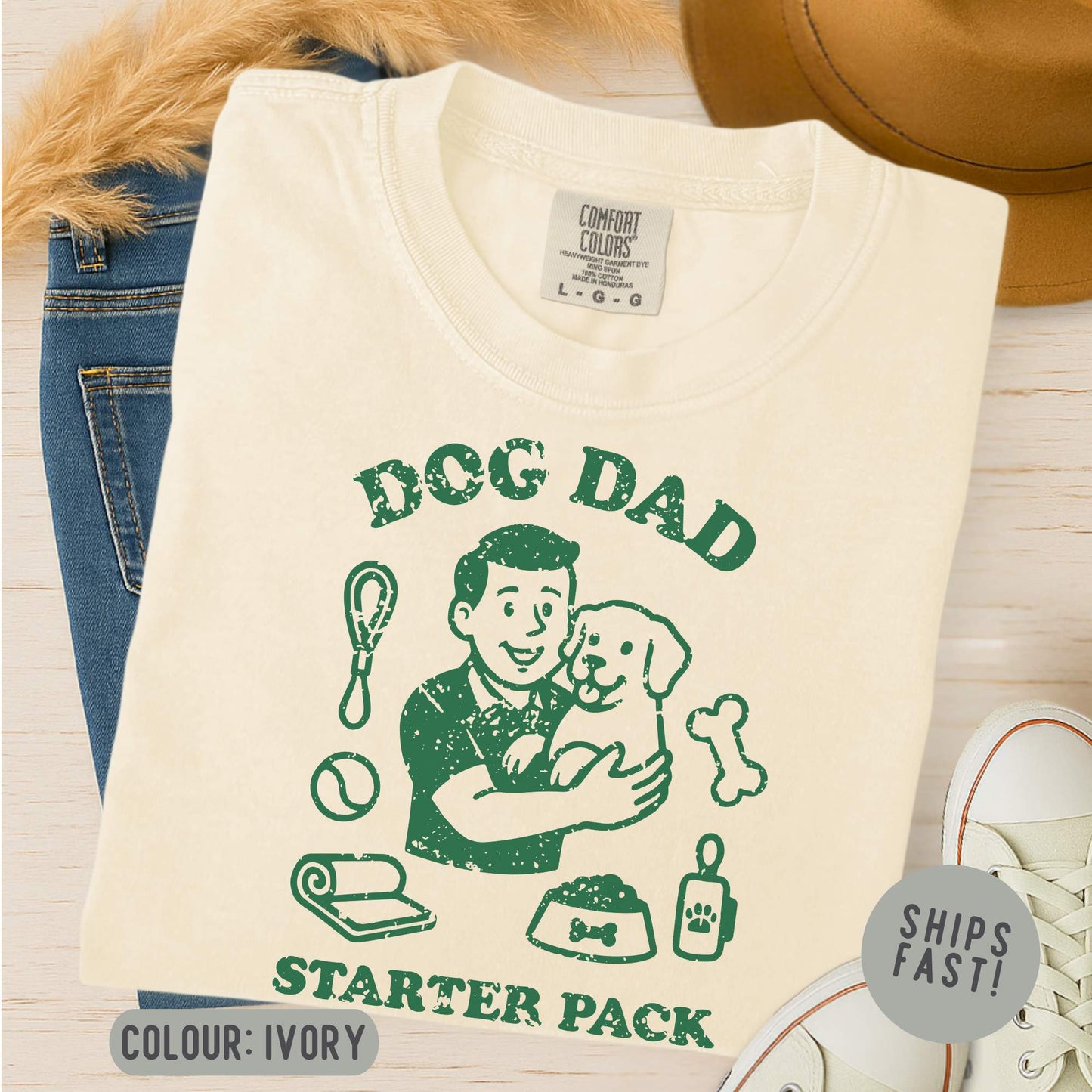 Dog Dad Starter Pack T-Shirt