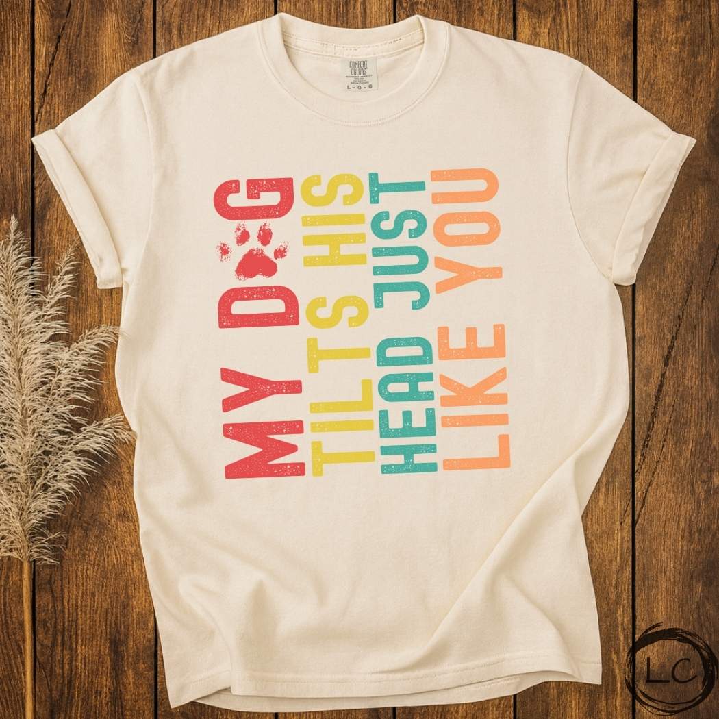 Retro My Dog Tilts His Head T-Shirt