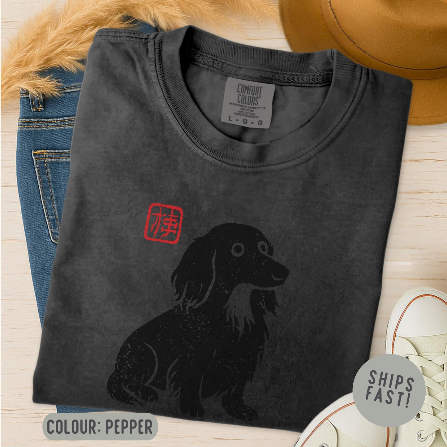 Matsumoto Long-Haired Dachshund T-Shirt
