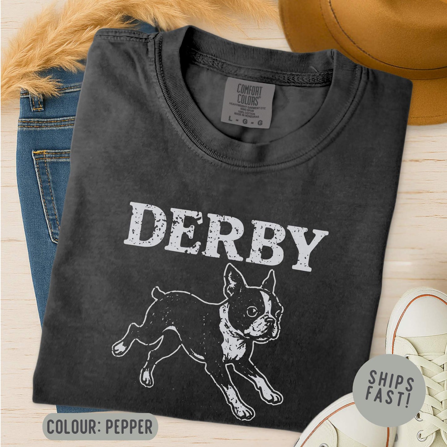 Boston Terrier Derby T-Shirt