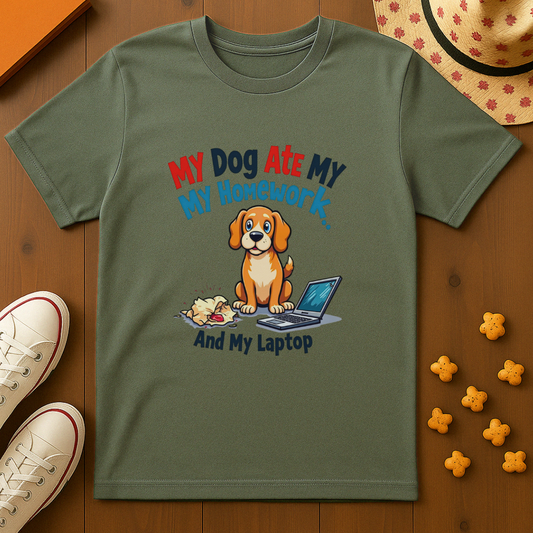 My Dog Ate My Homework T-Shirt