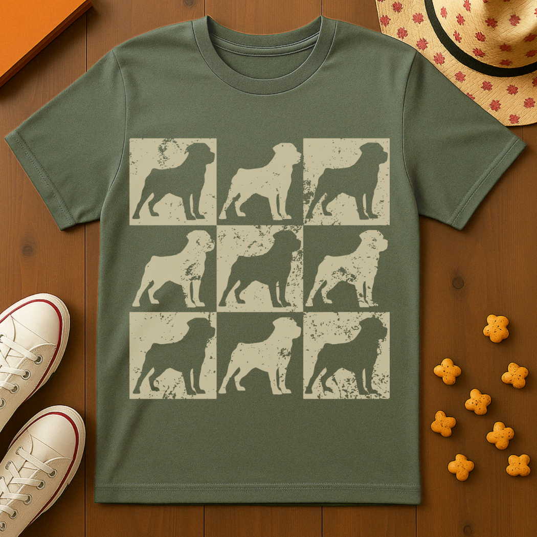 Rottweiler Print T-Shirt