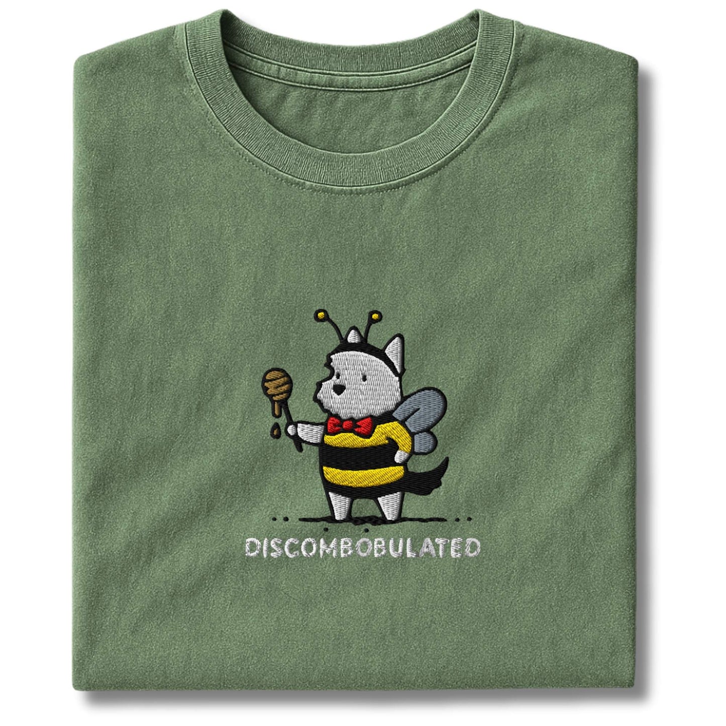 Embroidered Westie Discombobulated T-Shirt