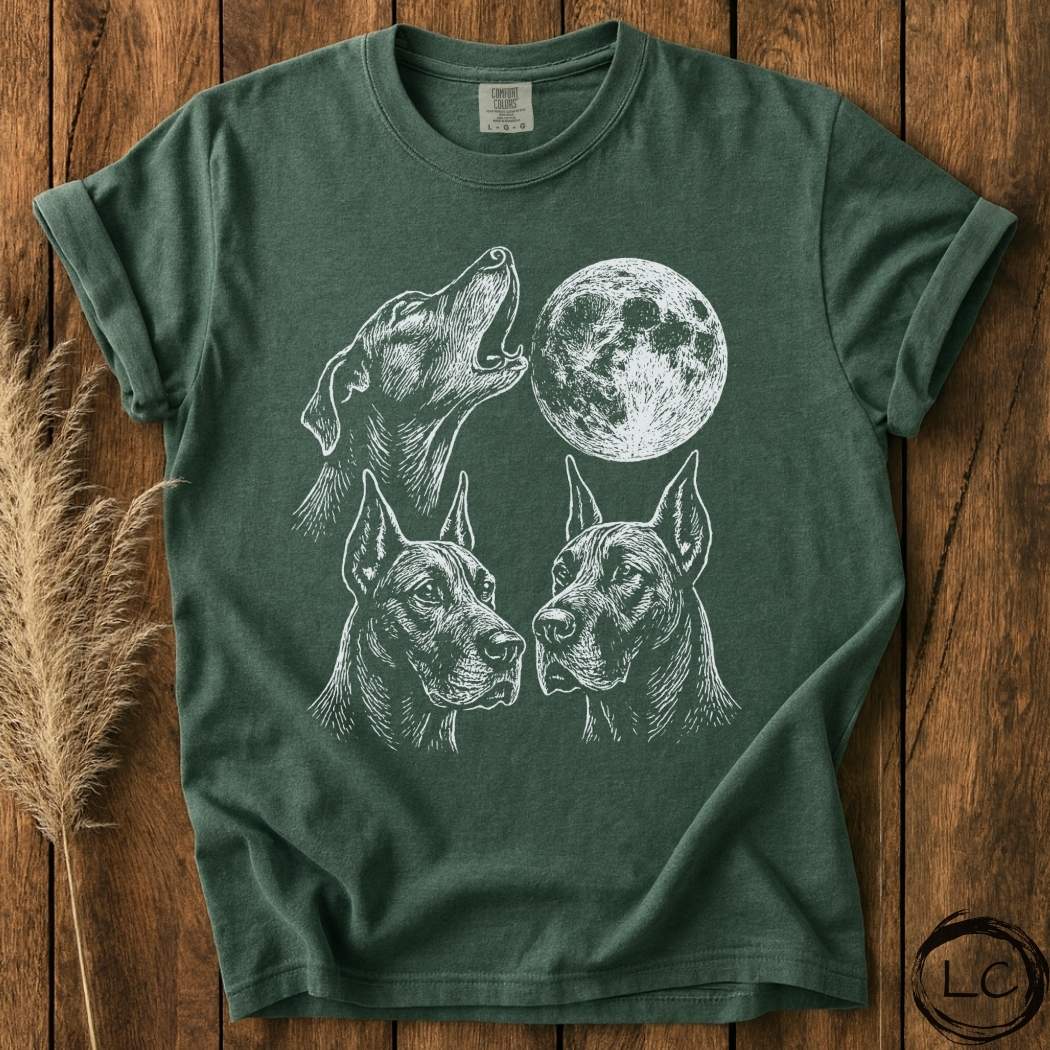 Three Great Dane Moon T-Shirt