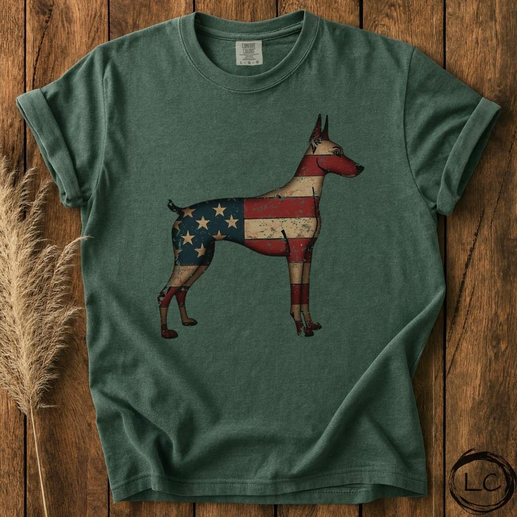 Patriotic Doberman T-Shirt