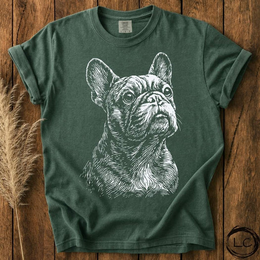 French Bulldog Line Print T-Shirt
