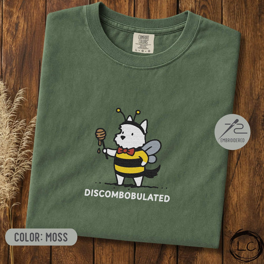 Embroidered Westie Discombobulated T-Shirt
