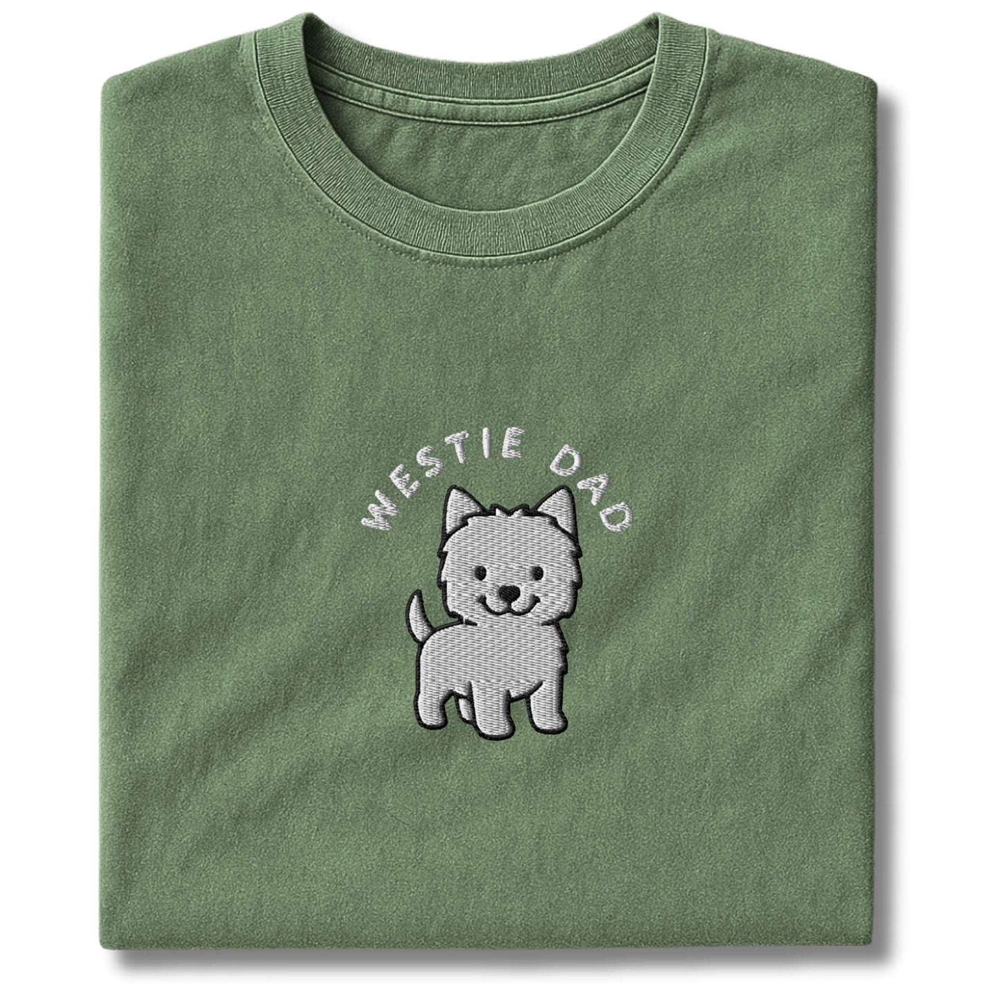 Embroidered Westie Dad T-Shirt