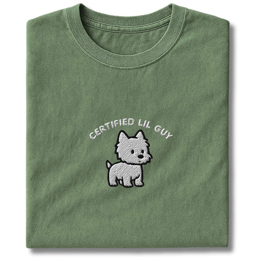 Embroidered Westie Certified Lil Guy T-Shirt