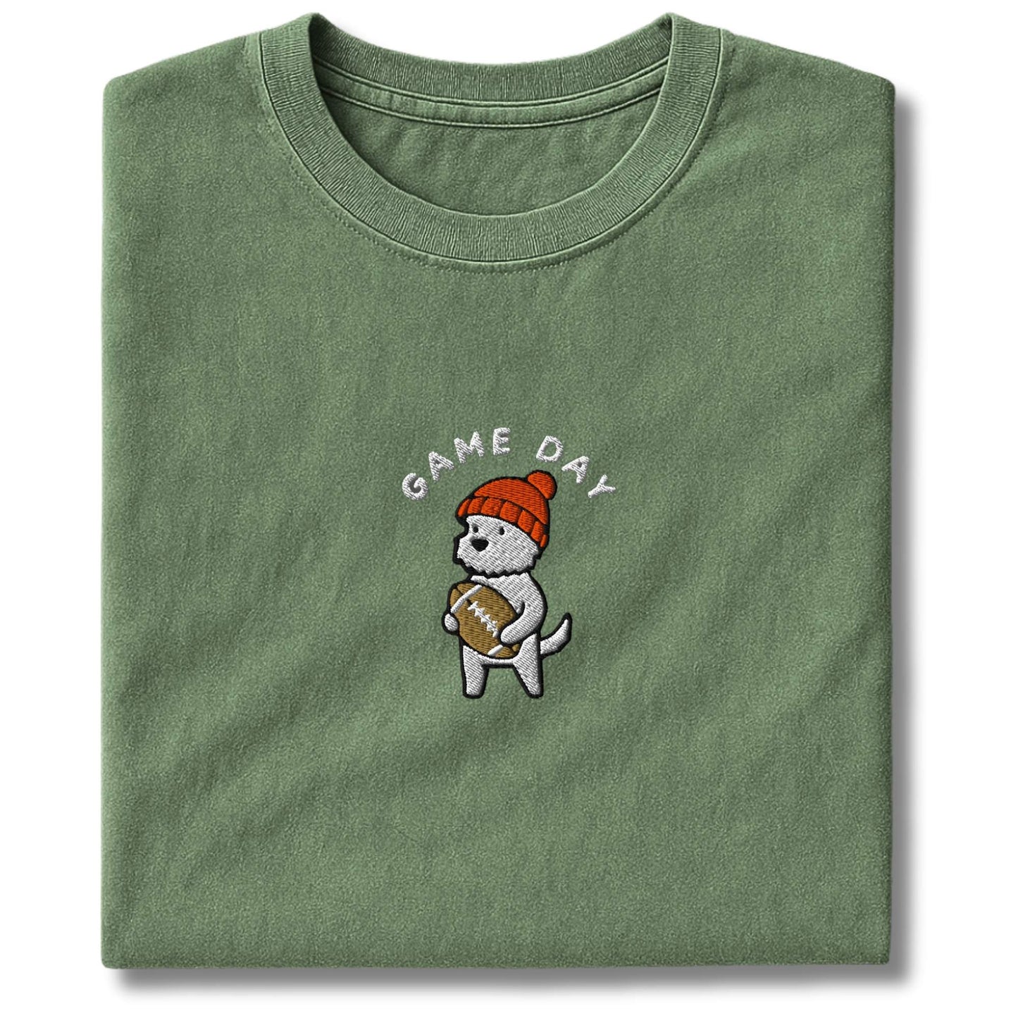 Embroidered Westie Game Day T-Shirt