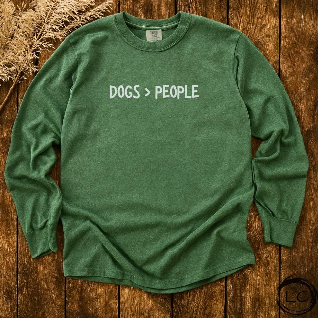 More Dogs > People Long Sleeve T-Shirt