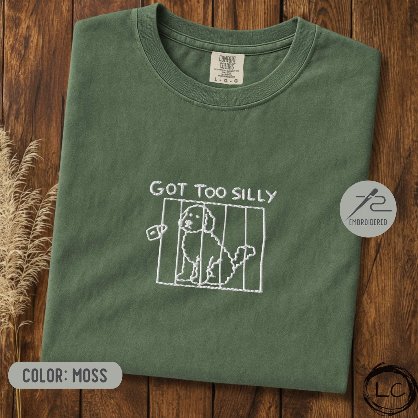 Embroidered Labradoodle Got Too Silly T-Shirt