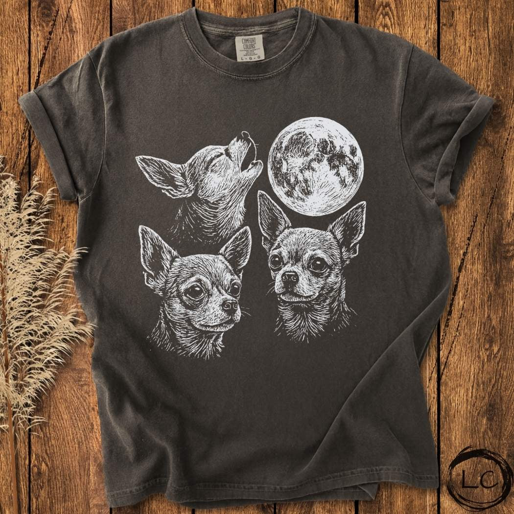 Three Chihuahua Moon T-Shirt