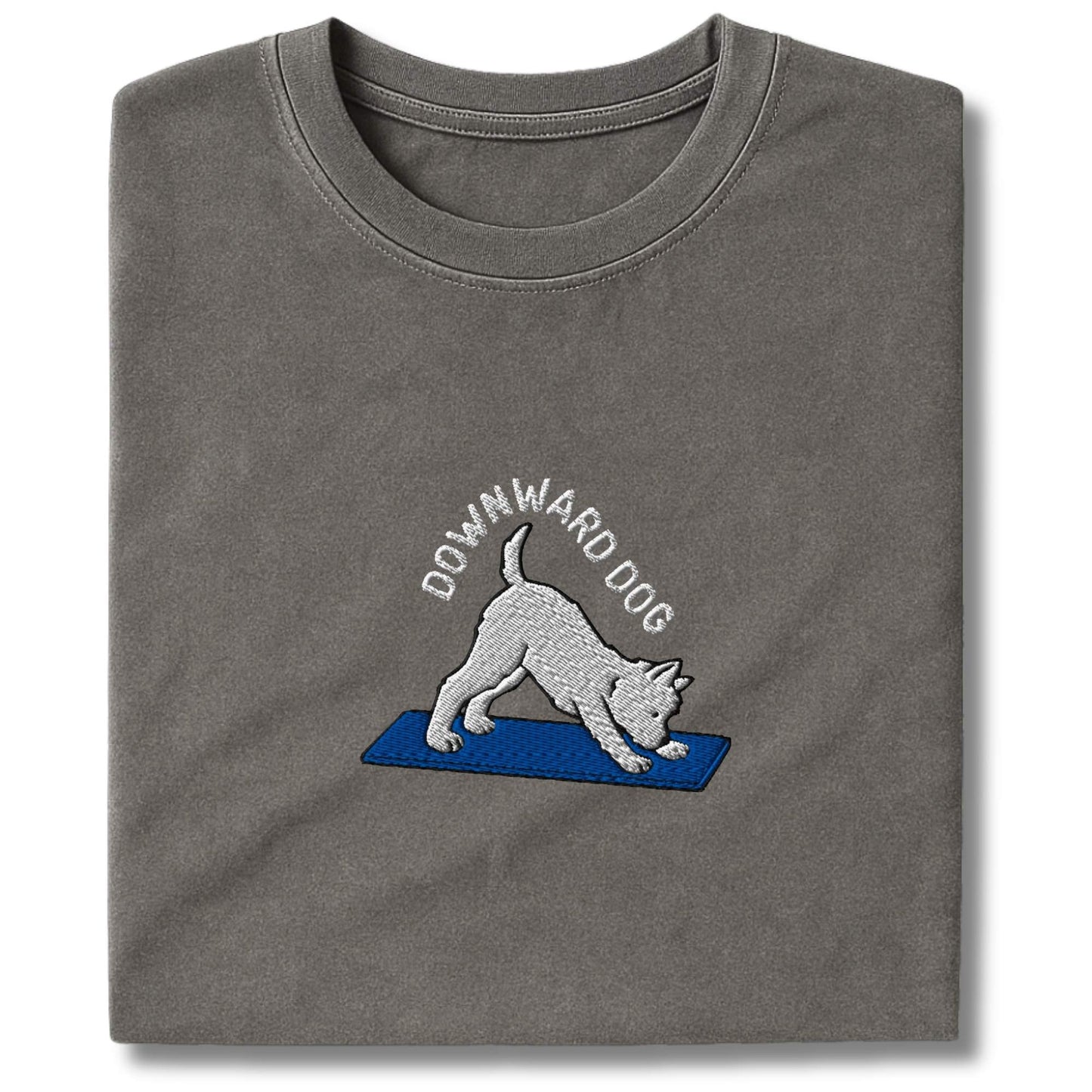 Embroidered Westie Downward Dog T-Shirt