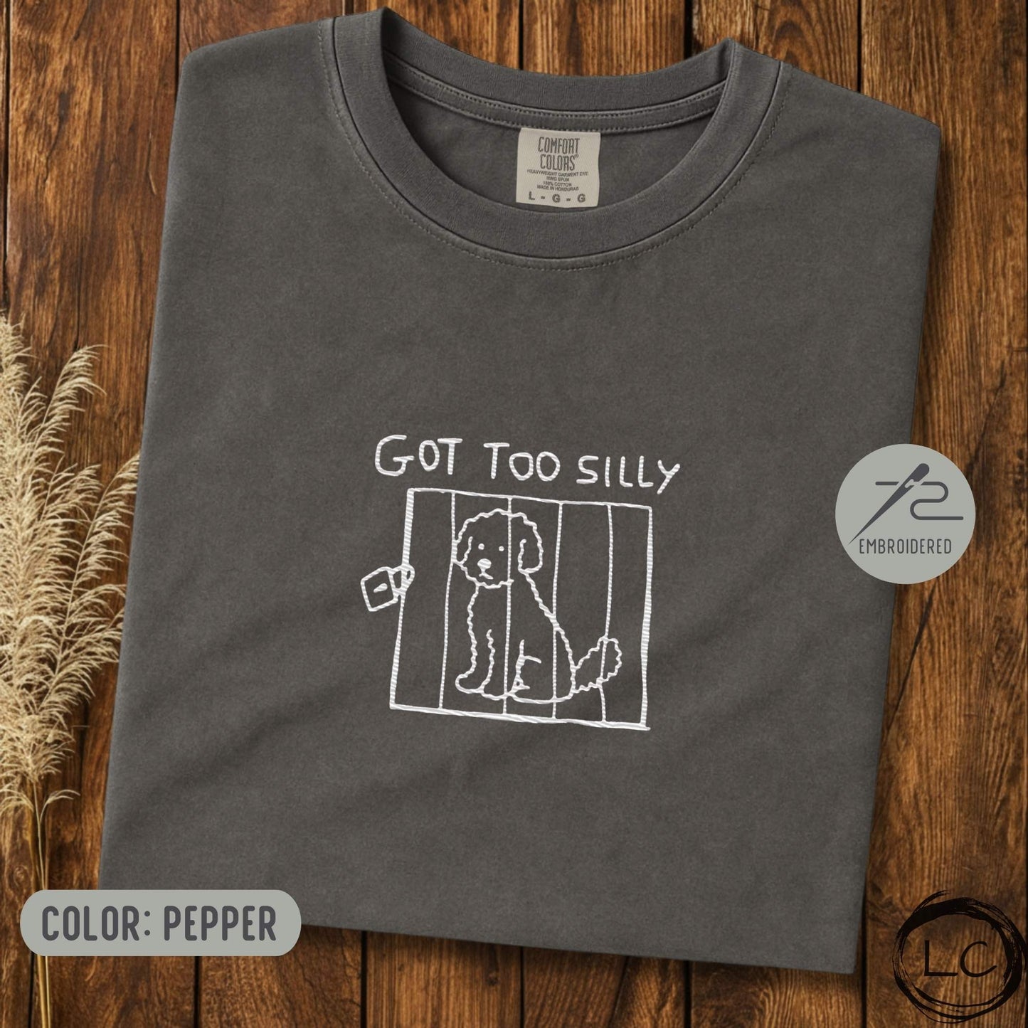 Embroidered Aussiedoodle Got Too Silly T-Shirt