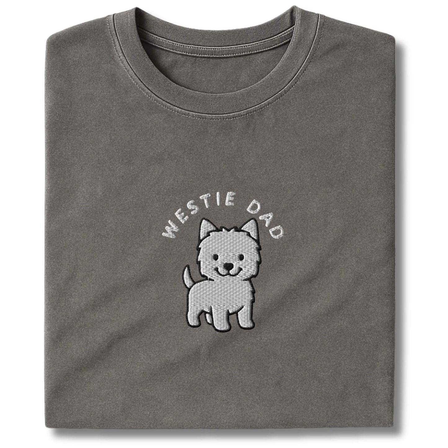 Embroidered Westie Dad T-Shirt