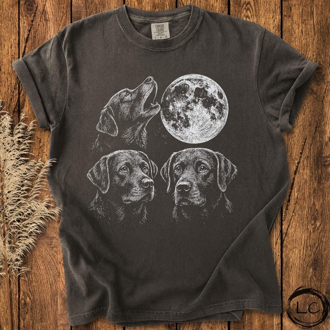 Three Labrador Retriever Moon T-Shirt