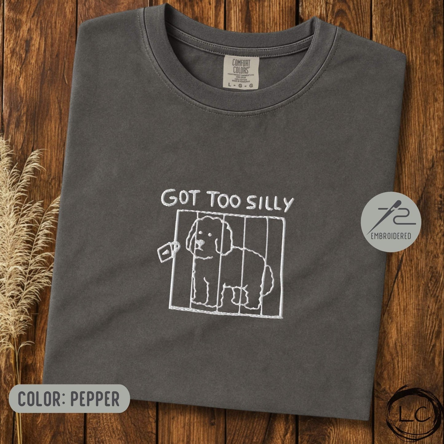 Embroidered Sheepadoodle Got Too Silly T-Shirt