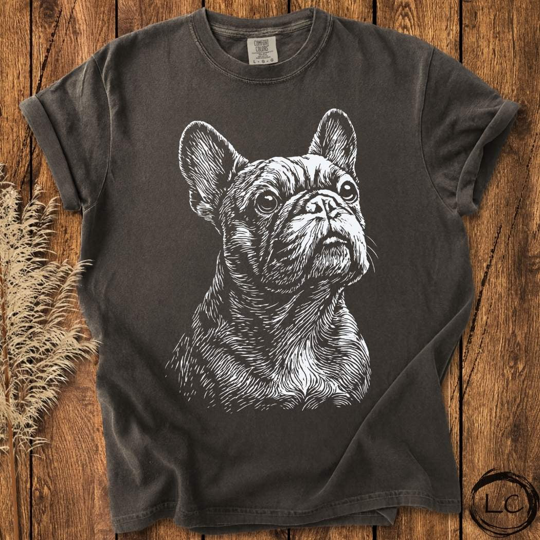 French Bulldog Line Print T-Shirt