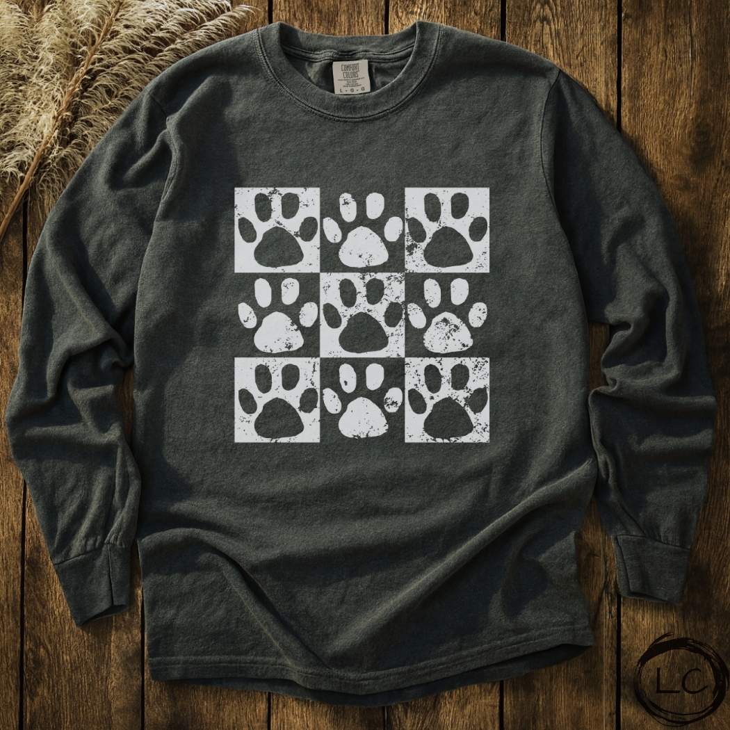 Paw Print Long Sleeve T-Shirt