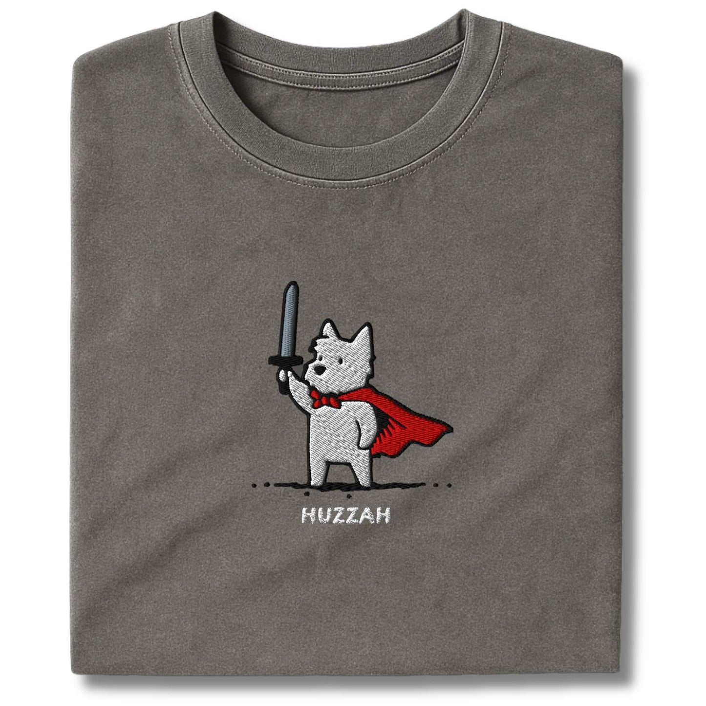 Embroidered Westie Huzzah T-Shirt