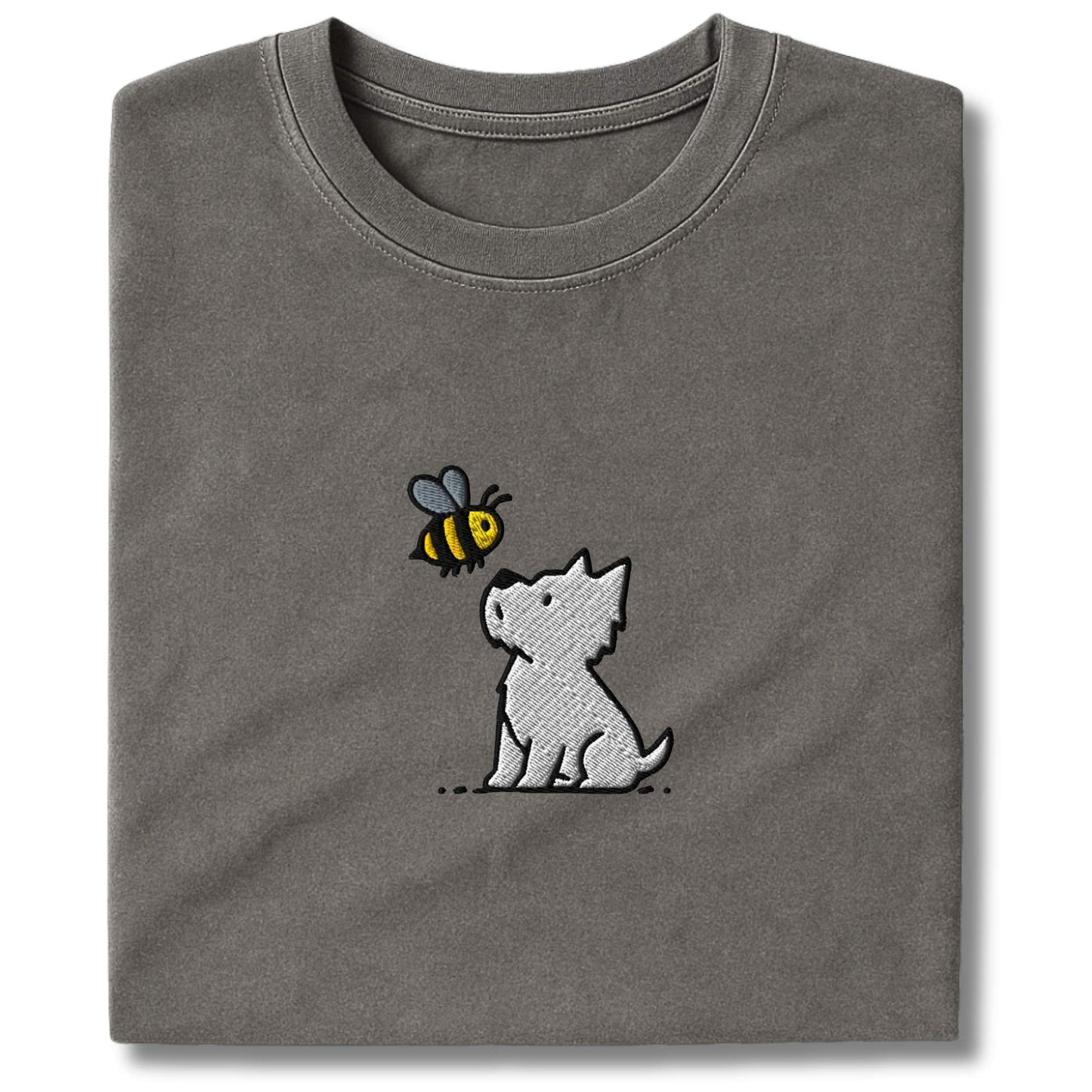 Embroidered Westie and Bee T-Shirt