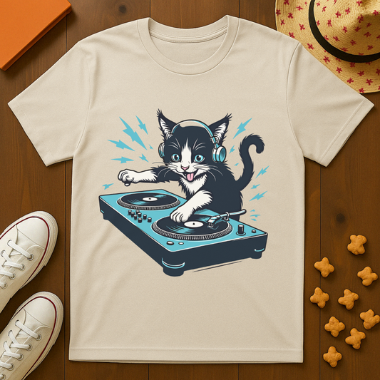 Cat DJ T-Shirt