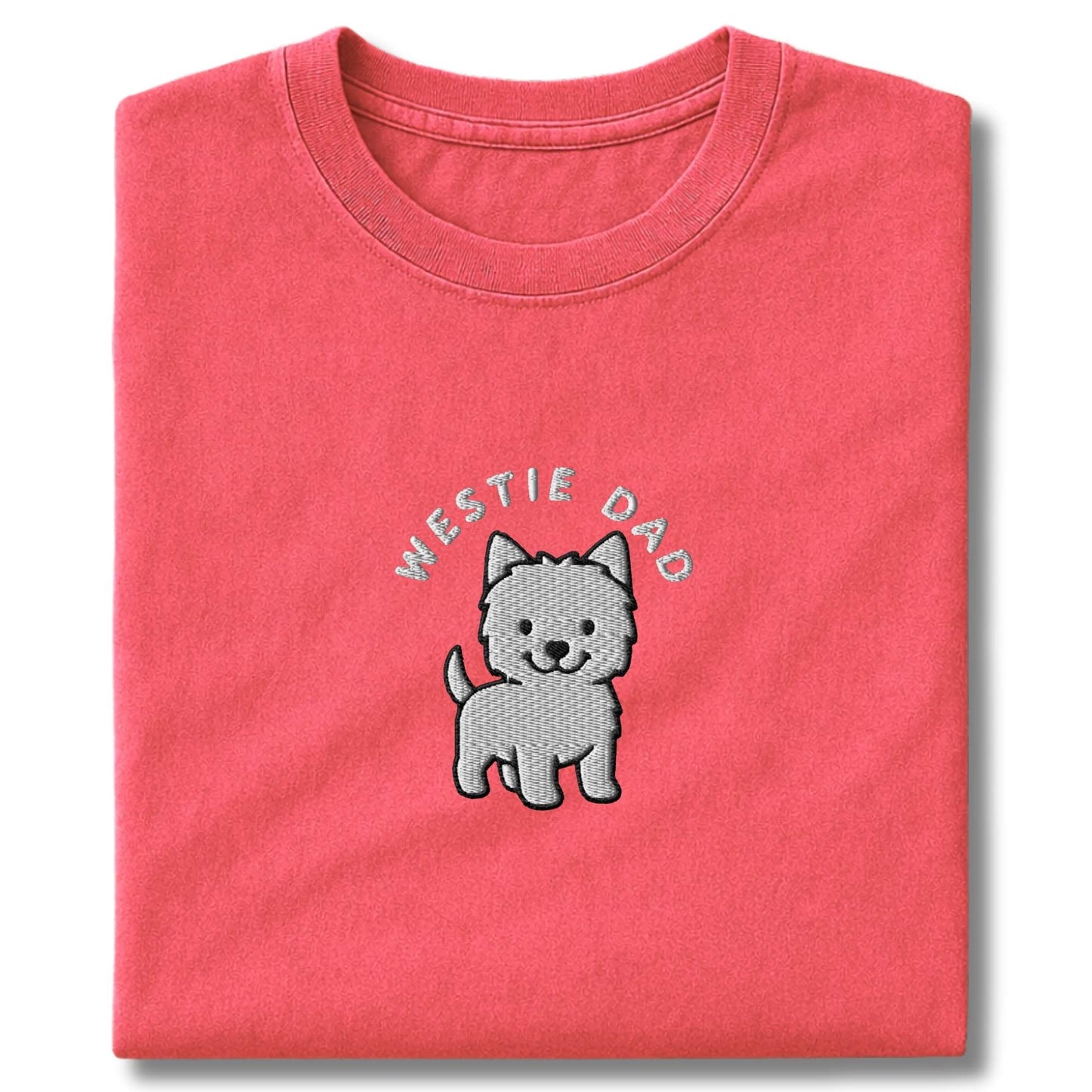 Embroidered Westie Dad T-Shirt